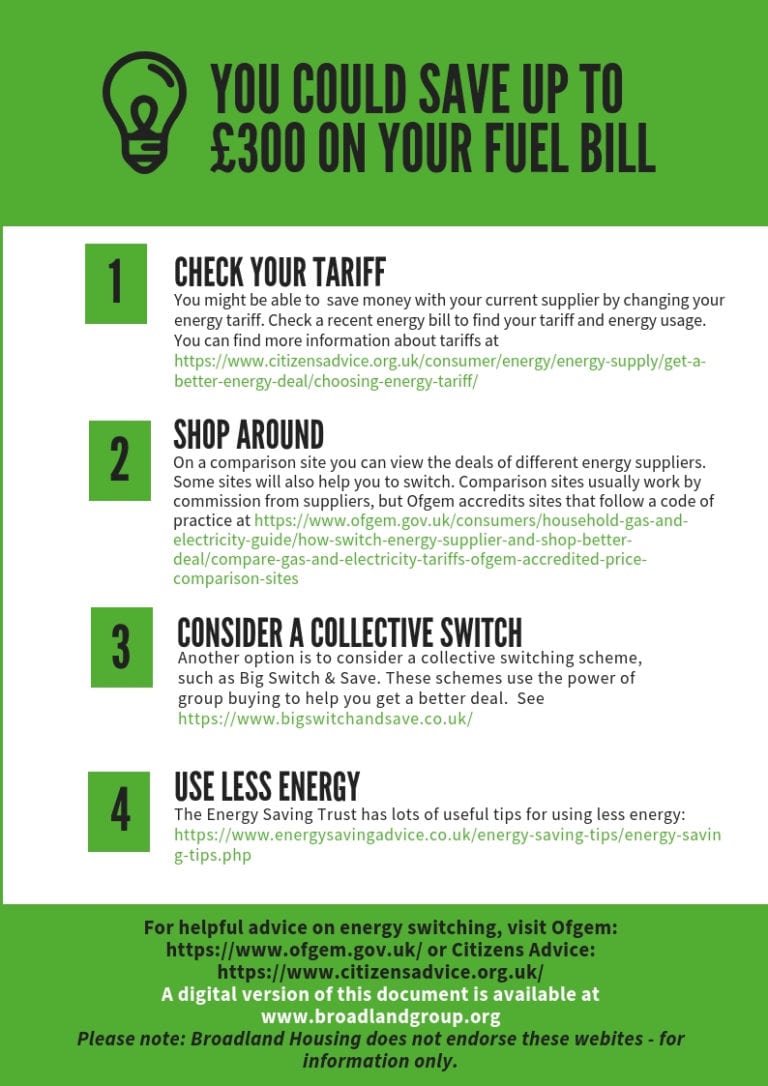Fuel Poverty Leaflet Broadland Housing Group