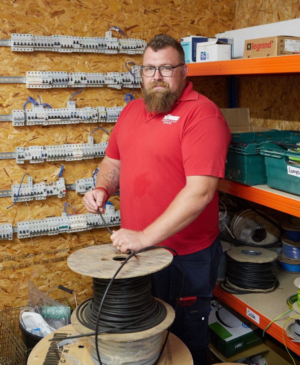 Chris Mason, electrician