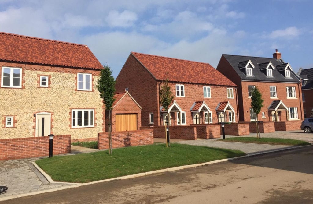 Broadland Housing scheme at Binham, north Norfolk