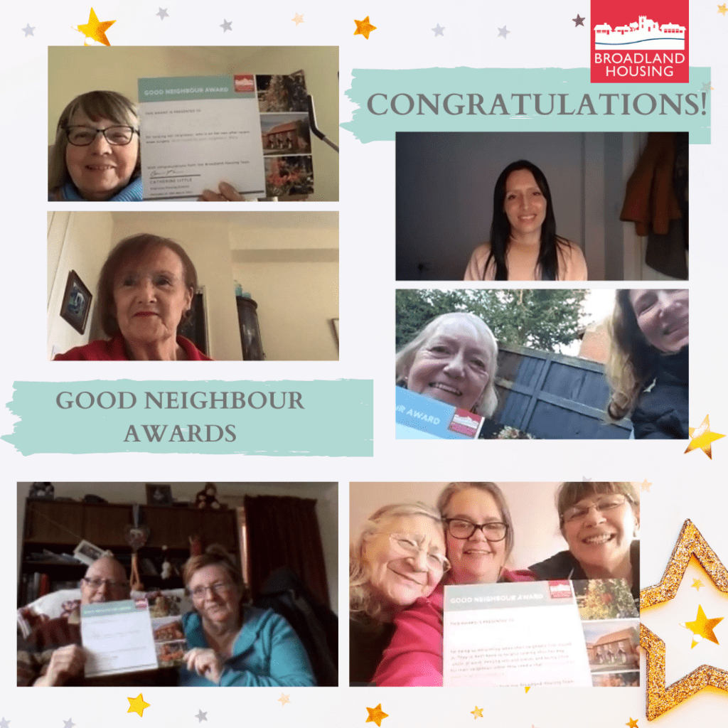 Broadland Housing tenants - winners of Good Neighbour Awards April 2021