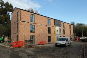 Webster Court, Norwich, on Day 3 of construction