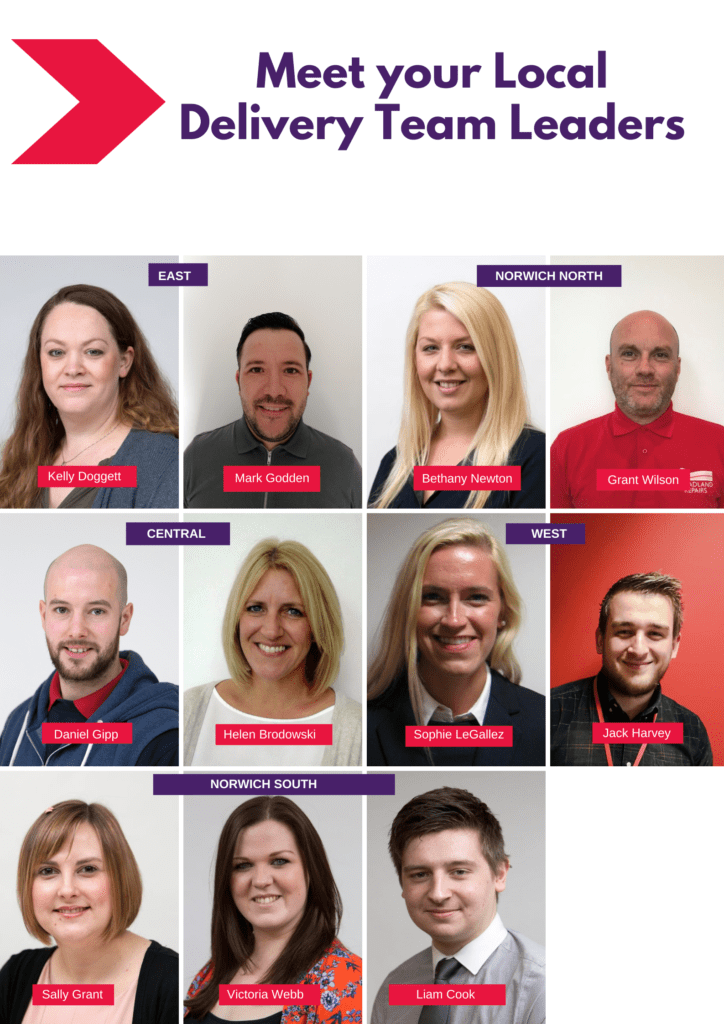Local Delivery Team leader photographs, Broadland Housing Association, January 2022
