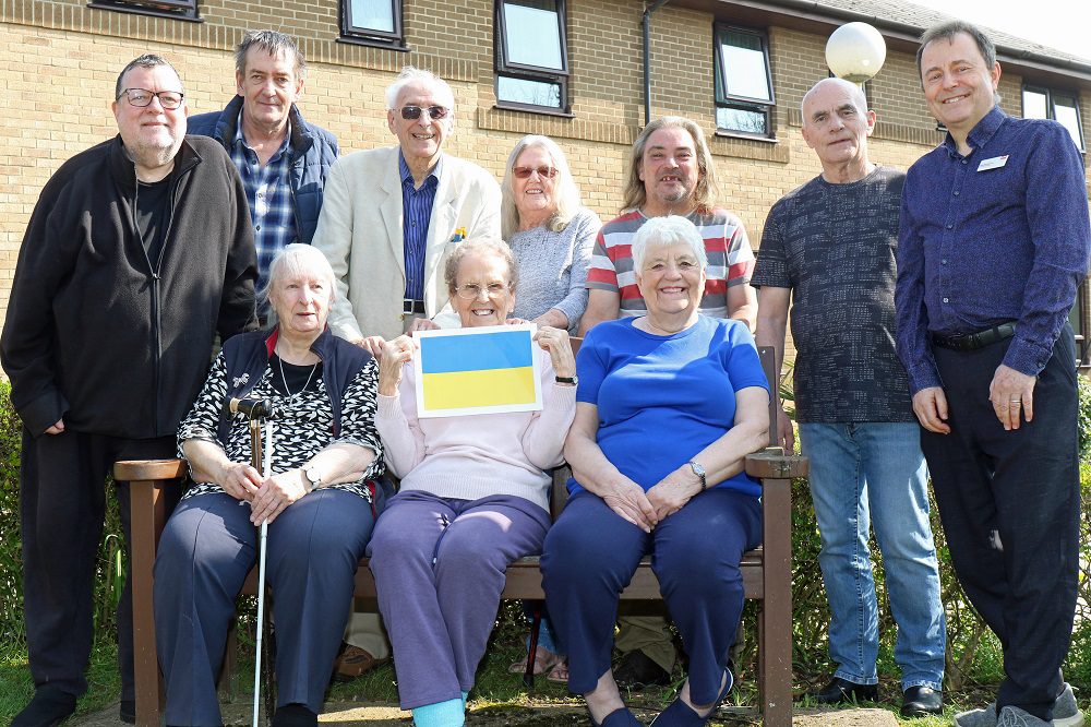 Broadland Housing tenants at Woodcote who raised £900 to support Ukraine