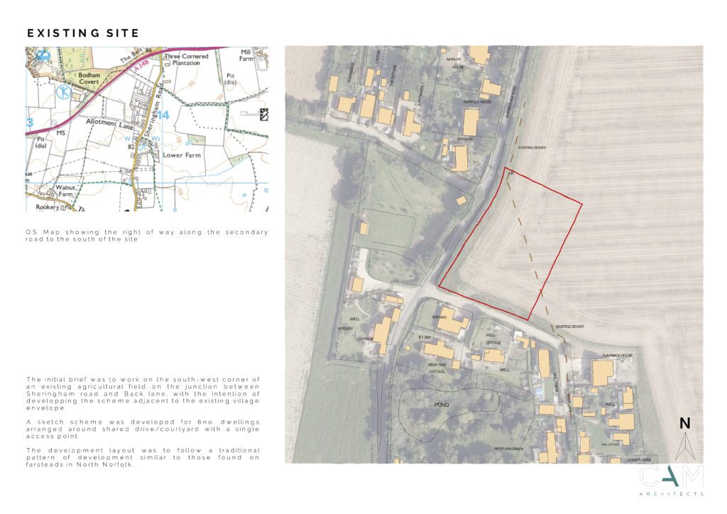 Existing site, Sheringham Road