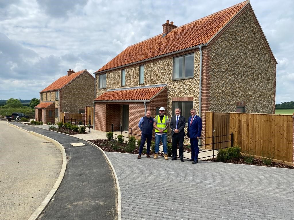 New affordable homes at Castle Acre Norfolk