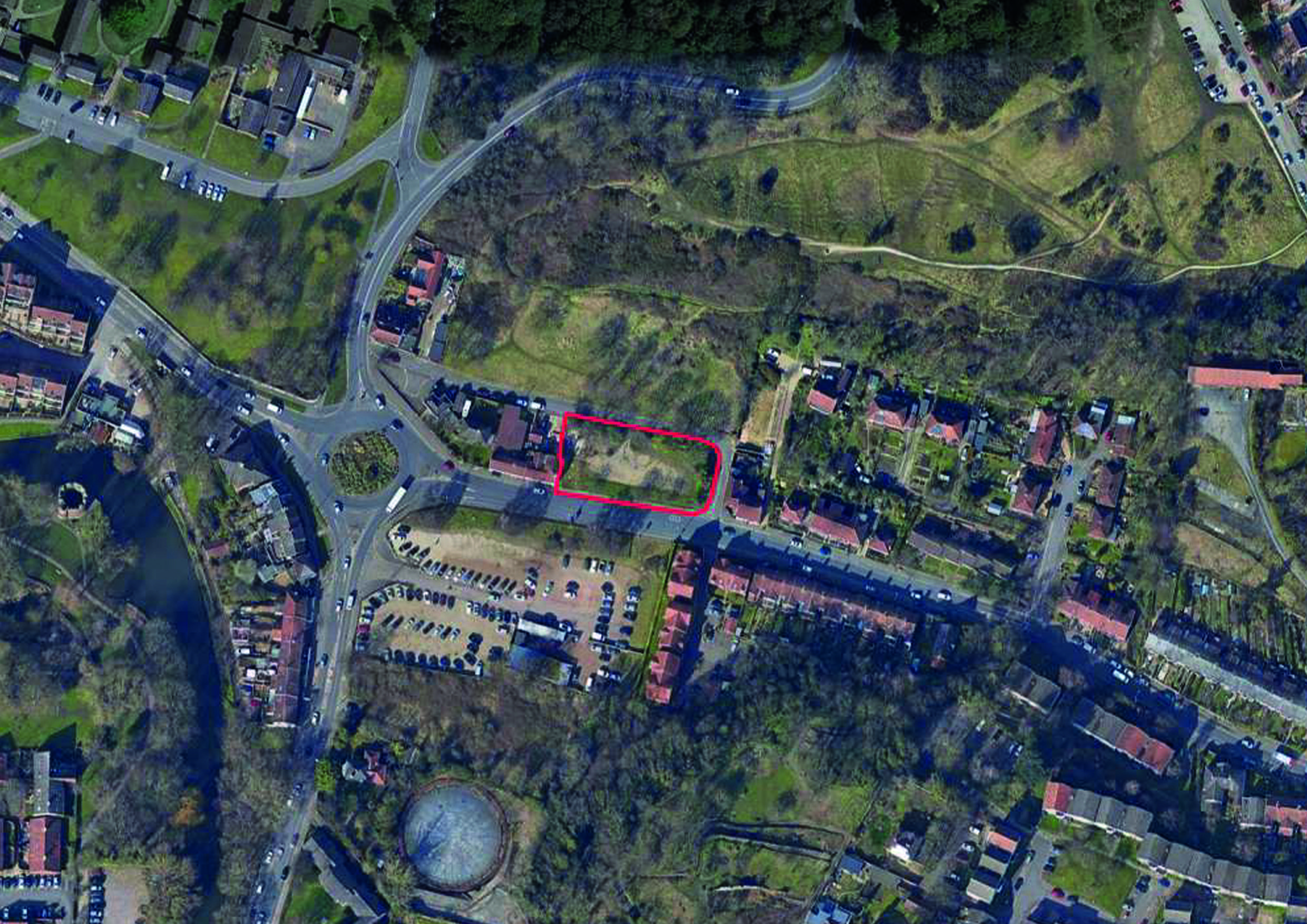 location of development at Ketts Hill Norwich