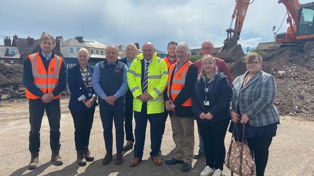 Ground breaking at Jubilee Court, Great Yarmouth