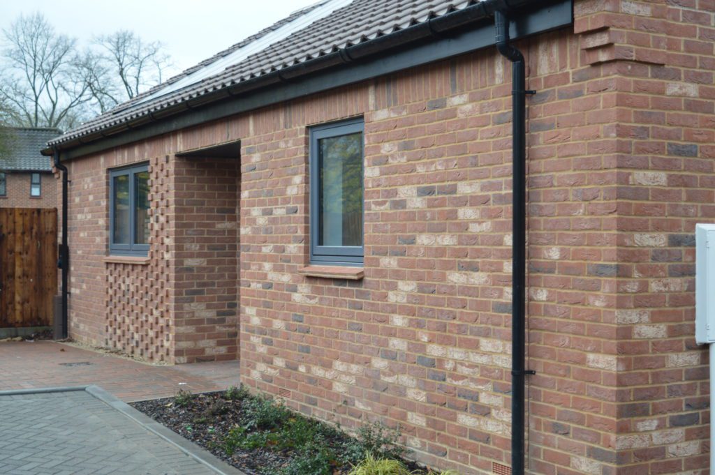 Bungalow for social rent built by Broadland Housing Association for Norwich City Council, Mile Cross, Norwich