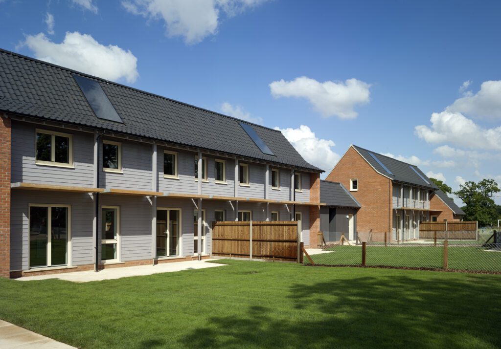 Passivhaus homes at Fulmodeston