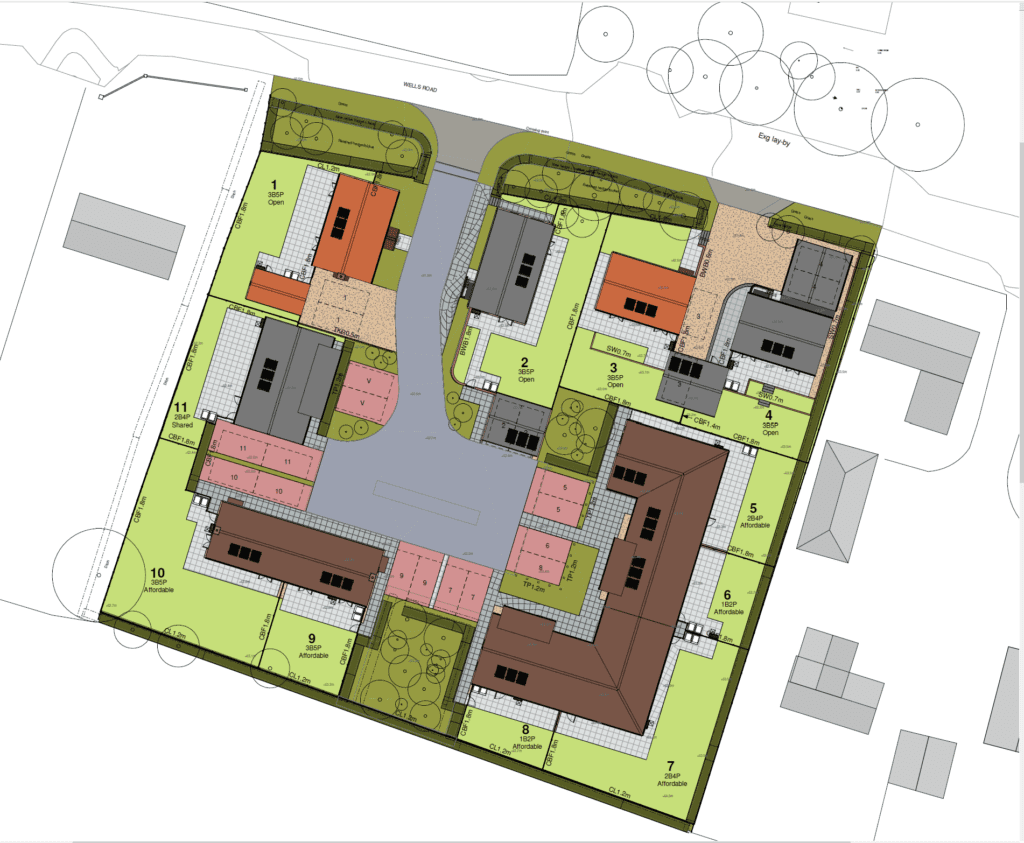 Site plan. Hindringham